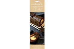 Set 2 feuilles transfert Scrapcooking Couture pour chocolat et bûche