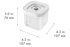 Set 6 pièces Zwilling Fresh & Save Cube taille S 4 boîtes + 1 insert + 1 marqueur
