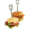 Set 2 Pics à burgers Gefu Torro motif taureau et couperet
