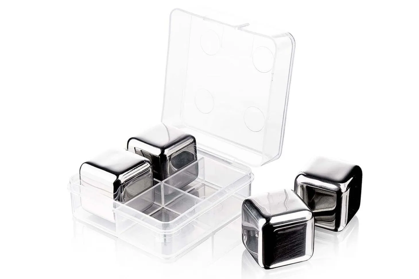 Set 4 pierres à whisky Vacu Vin