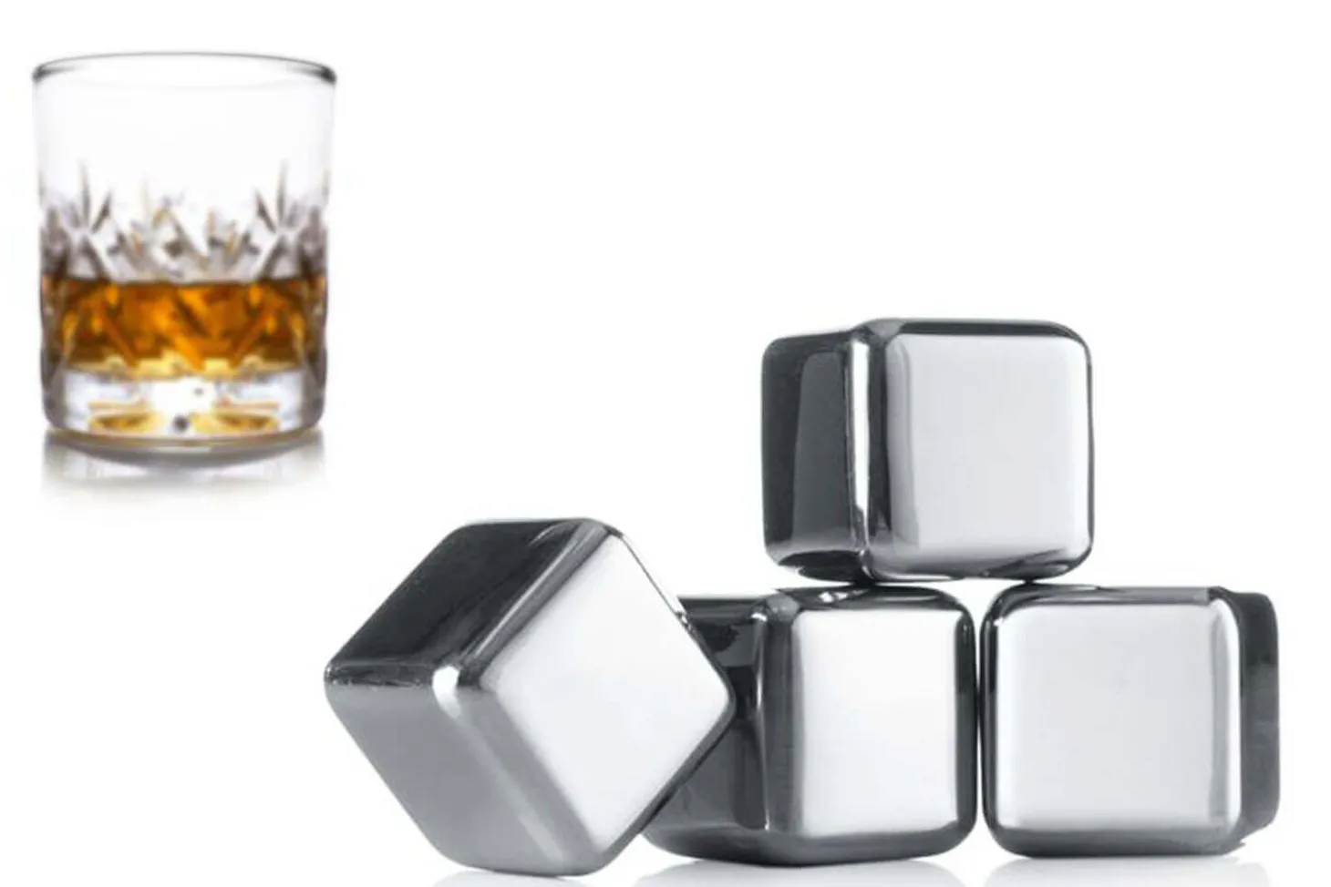 Set 4 pierres à whisky Vacu Vin