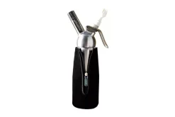 Siphon Mastrad en aluminium pour préparations chaudes et froides 0,5L + étui