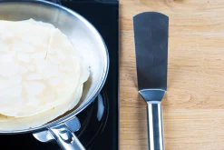 Spatule coudée large Cristel POC en acier inoxydable