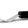 Spatule coudée professionnelle acier inox 9cm manche PP noir