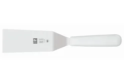 Spatule coudée professionnelle Icel lame 16cm manche blanc