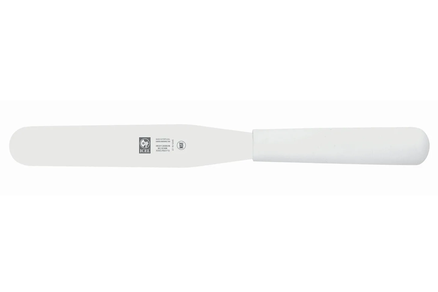 Spatule droite professionnelle Icel manche PP blanc