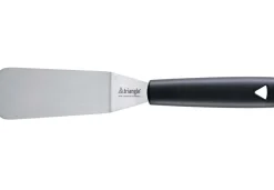 Spatule professionnelle Triangle flexible en inox forme évasée coudée 12cm