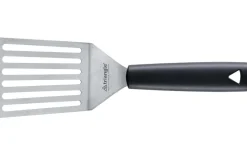 Spatule professionnelle Triangle coudée ajourée flexible en acier inoxydable 28,5cm x 9cm