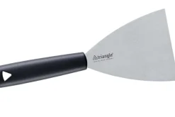 Spatule triangulaire professionnelle Triangle inox et manche en green grip