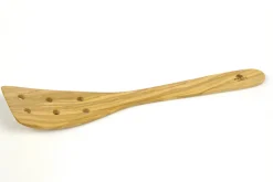 Spatule à trous galbée Bérard faite main en olivier 30cm