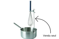Support pour fouet/thermomètre en acier inoxydable