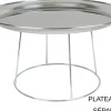 Support pour plateau de fruits de mer universel 19 ou 24cm en acier chromé