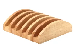 Support universel Continenta en bois d'hévéa pour 6 planches à découper