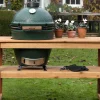Table en bois d'eucalyptus pour barbecue Big Green Egg Large