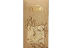 Tablette de chocolat blanc doré Pécou L'Exquise aux amandes salées - 100g
