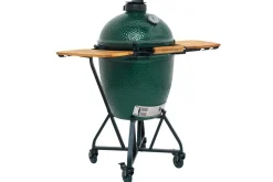 Tablettes latérales en bois d'acacia pour barbecue Big Green Egg Large
