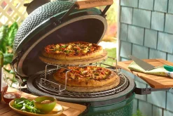 Tablettes latérales en bois d'acacia pour barbecue Big Green Egg Large