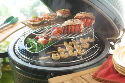 Tablettes latérales en bois d'acacia pour barbecue Big Green Egg Large