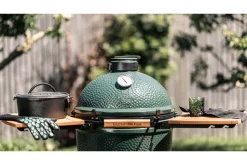 Tablettes latérales en bois d'acacia pour barbecue Big Green Egg Small