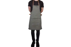 Tablier de barbecue DutchDeluxes en coton et cuir