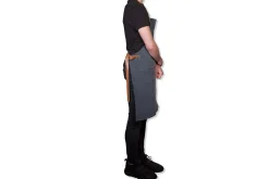 Tablier de barbecue DutchDeluxes en coton et cuir
