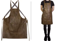 Tablier de cuisine à bretelles DutchDeluxes en cuir