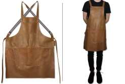 Tablier de cuisine à bretelles DutchDeluxes en cuir