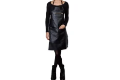 Tablier de cuisine DutchDeluxes en cuir avec poche à zip