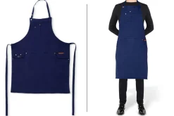 Tablier de cuisine homme DutchDeluxes en coton avec 5 poches