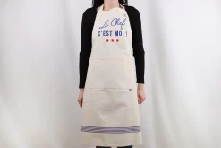 Tablier de cuisine Tissage de l'Ouest Joel fabriqué en France - Le Chef c'est moi