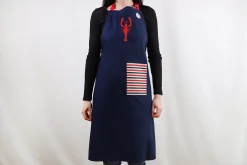 Tablier de cuisine Tissage de l'Ouest Marie fabriqué en France - Langoustine