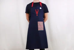 Tablier de cuisine Tissage de l'Ouest Marie fabriqué en France - Langoustine