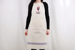 Tablier de cuisine Tissage de l'Ouest Joel fabriqué en France - Coq Français