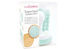 Tampon messages biscuit Scrapcooking personnalisable