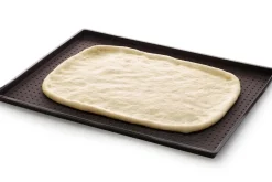 Tapis à pizza Lékué 30x40cm en silicone Platinum marron