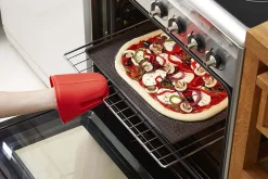 Tapis à pizza Lékué 30x40cm en silicone Platinum marron