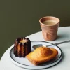 Tasse Revol Cappuccino Froissé 18cl en porcelaine Terre de Sienne