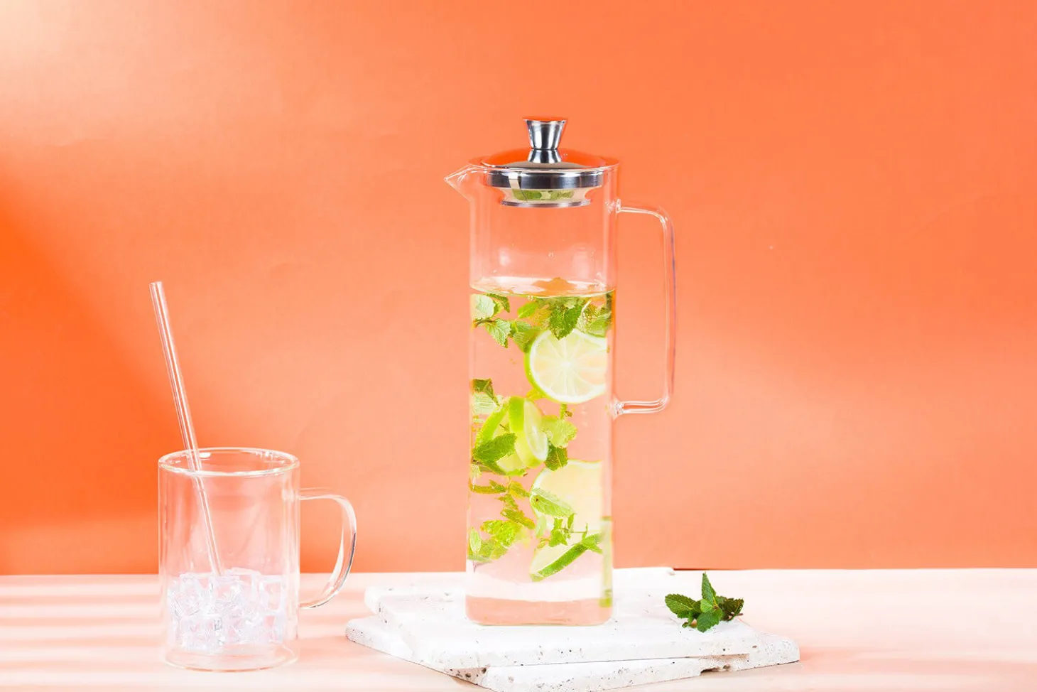 Théière Cristel Long Island 1,5L en verre borosilicate avec filtre démontable