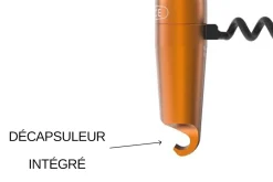 Tire-bouchon aluminium Lance coloris orange fabriqué en France