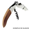 Tire-bouchon sommelier Ligne W Origine manche en chêne finition lie de vin