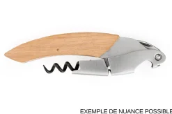 Tire-bouchon sommelier Ligne W Origine manche en chêne finition bois