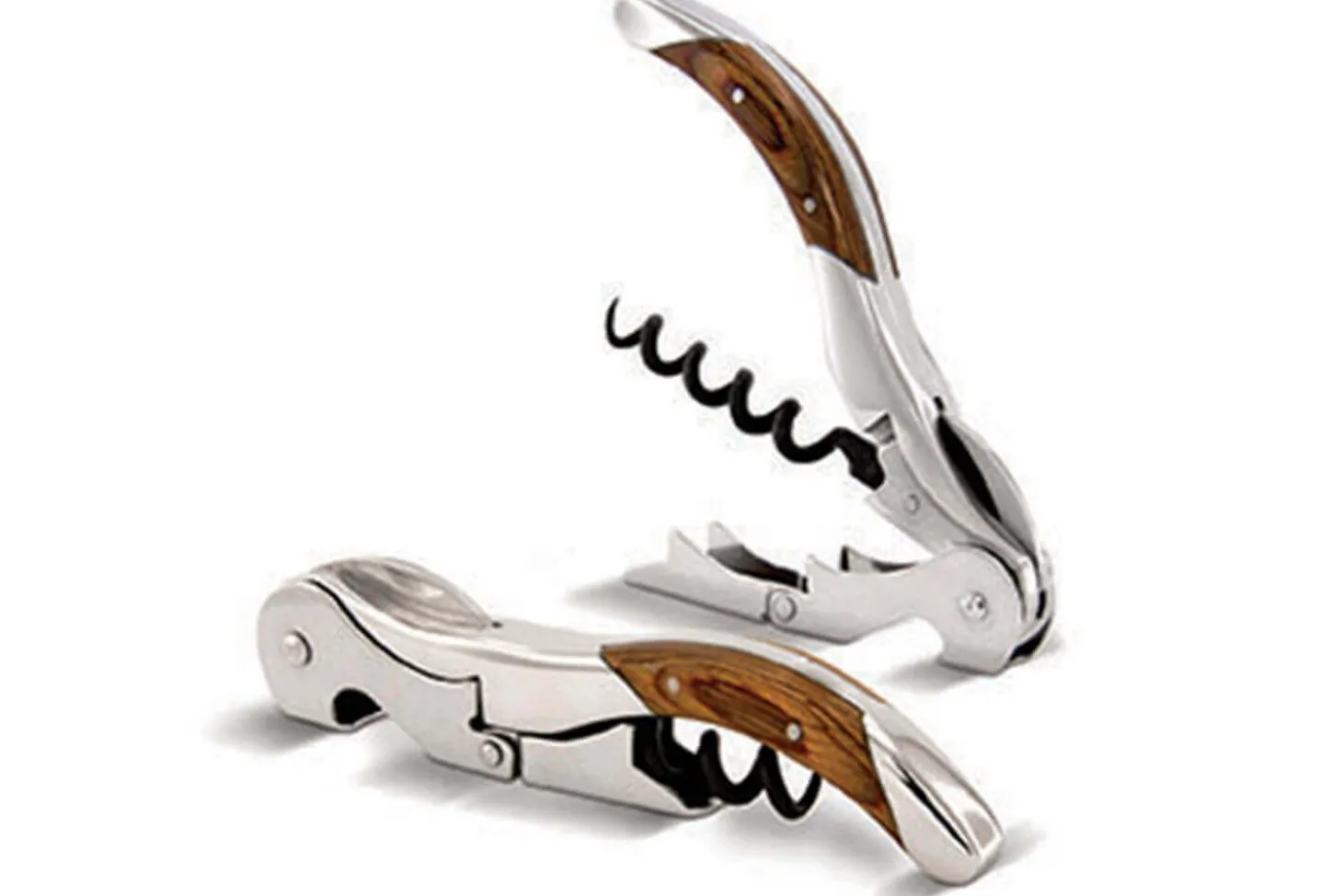 Tire bouchon sommelier Pulltex Pulltap's Toledo bois + étui cuir offert