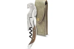 Tire bouchon sommelier Pulltex Pulltap's Toledo bois + étui cuir offert