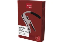 Tire-bouchon Vacu Vin à levier vertical noir 18,5cm