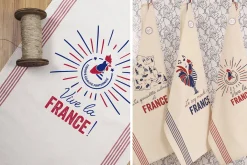 Torchon de cuisine Tissage de l'Ouest Léon fabriqué en France - Vive la France