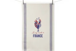 Torchon de cuisine Tissage de l'Ouest Léon fabriqué en France - Coq français