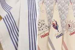 Torchon de cuisine Tissage de l'Ouest Léon fabriqué en France - Coq français