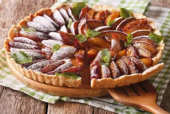 Tourtière cannelée en fer blanc + fond amovible