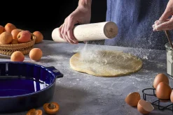 Tourtière Peugeot Appolia en céramique bleu Ø28cm