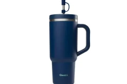 Travel cup isotherme Qwetch Matt inox recyclé 900ml – 8 coloris